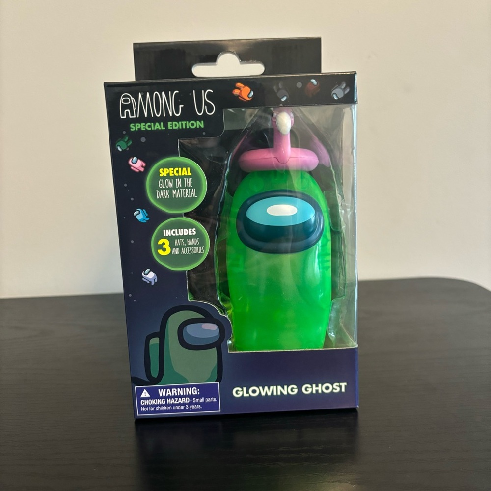 Among Us Special Edition Glowing Ghost Crewmate 6" New